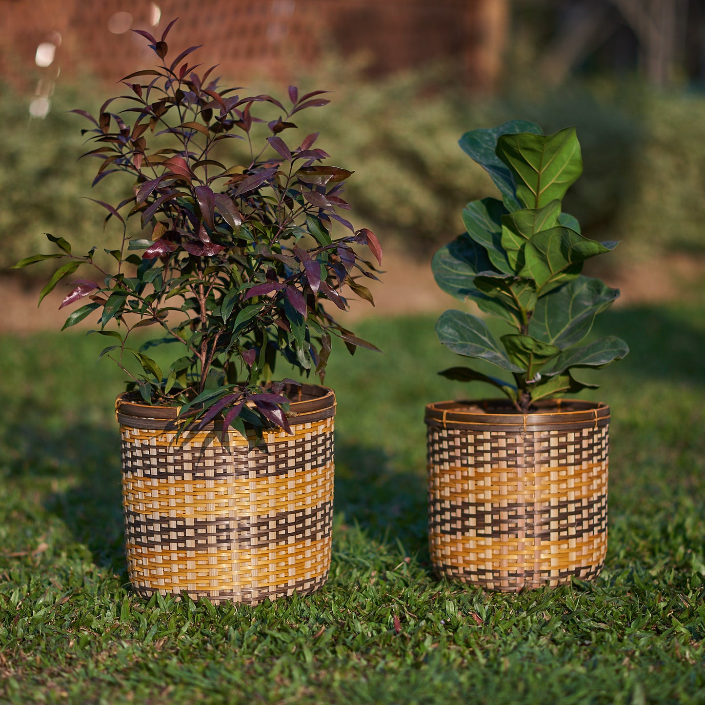 Bamboo Paper Bin -Set of 2