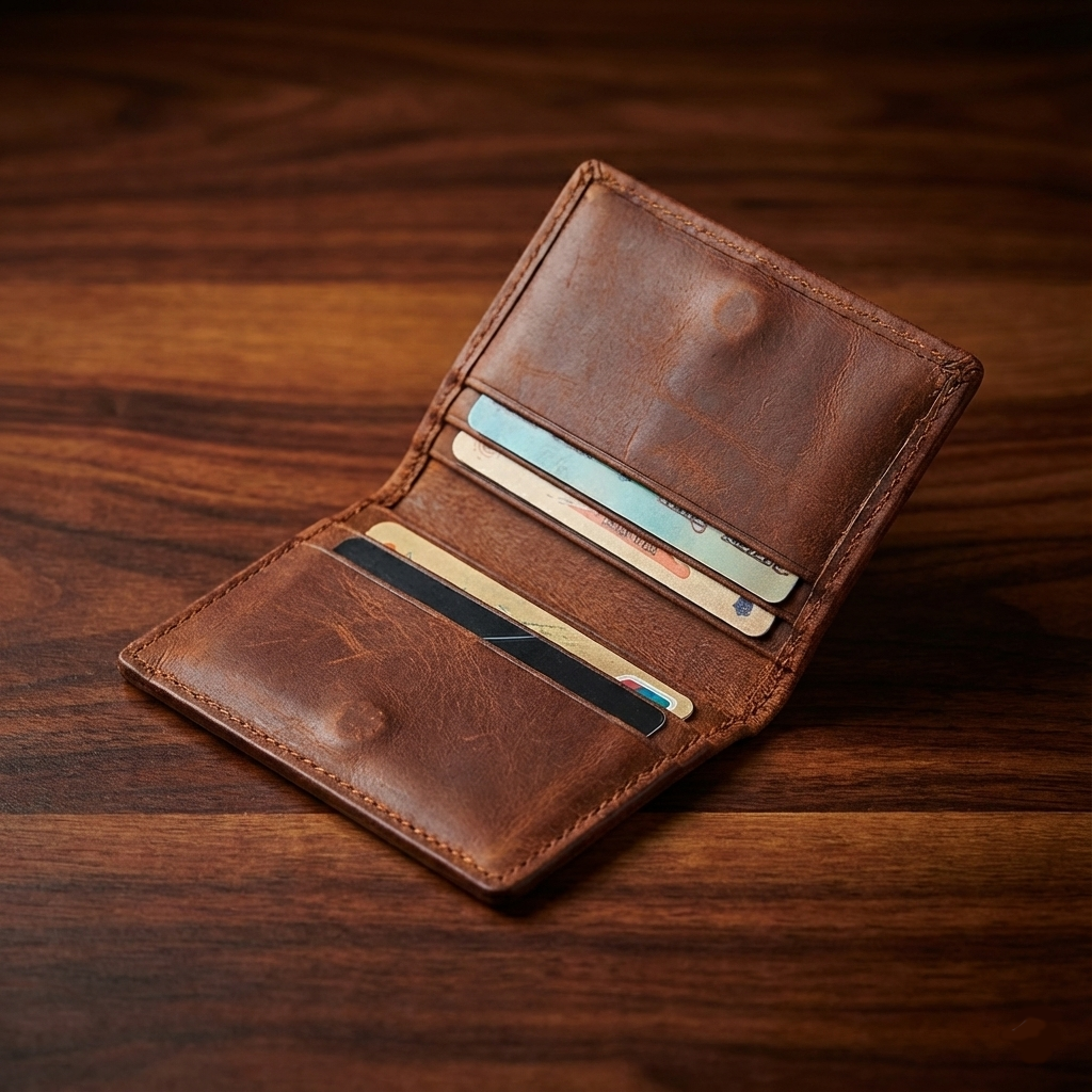 Bamboo Chevron Card Holder - Set of 2