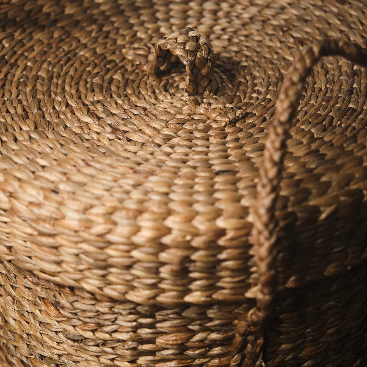 Water Hyacinth Laundry Basket with Lid