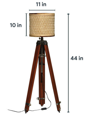 Starnet Natural Tripod Floor Lamp