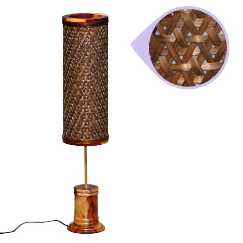 Oak Brown Tattva Floor Lamp